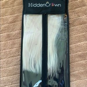 16 inch Hidden Crown Platinum clip ins
